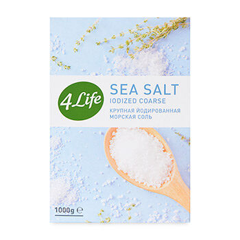 Соль морская 4LIFE крупная йодированная 1кг