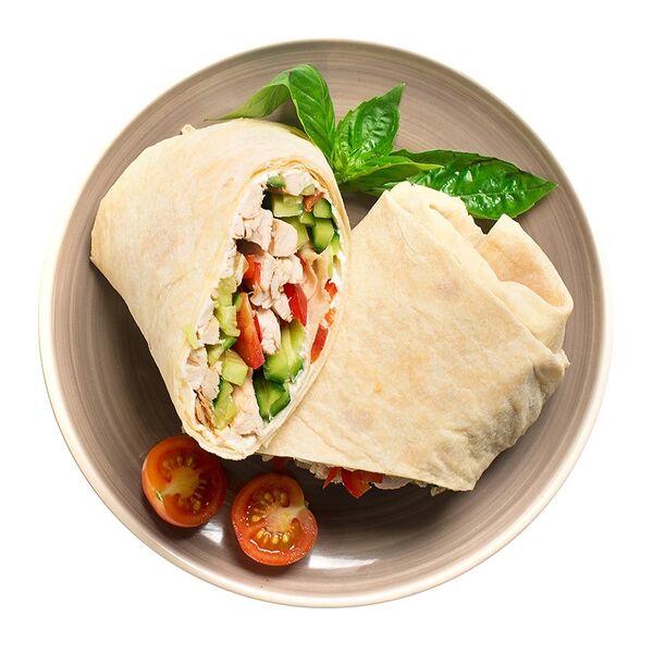 Лаваш с курицей и мягким сыром