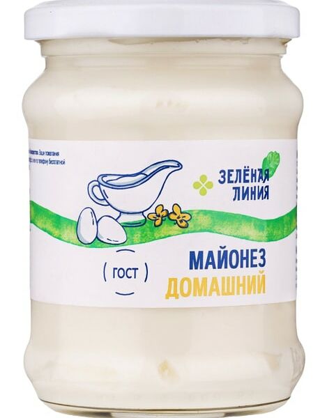 Майонез Домашний 80% Зеленая Линия 240г