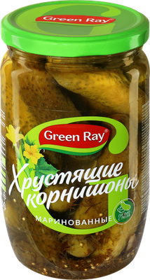 Корнишоны маринованные Green Ray 680 г