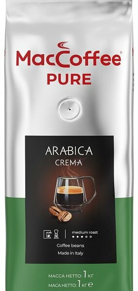 Кофе в зернах MacCoffee Pure Arabica Crema 1кг