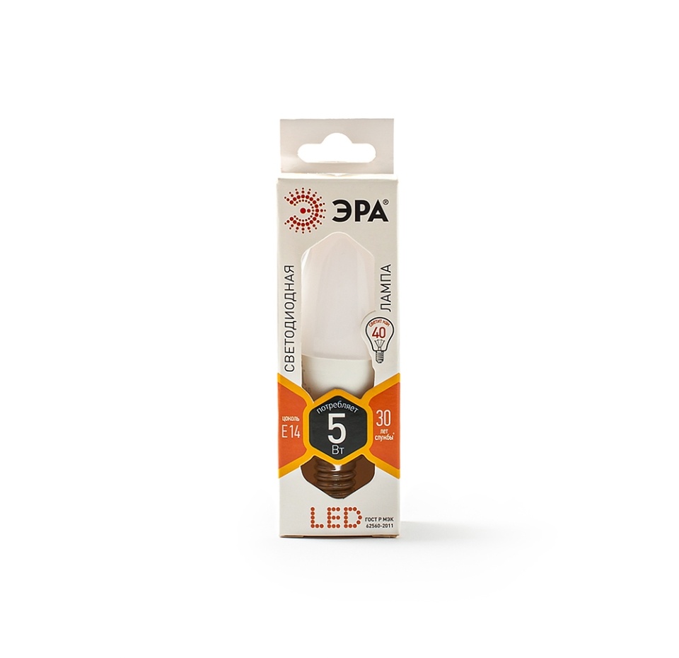 

Лампочка ЭРА LED smd B35-5w-827-E14, Китай
