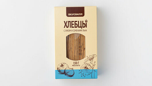 Хлебцы с луком и семенами льна