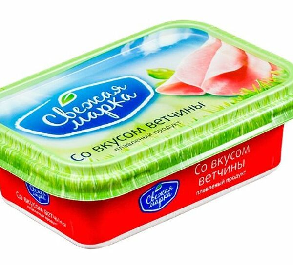 Сыр плавленый Свежая марка со вкусом ветчины 55%