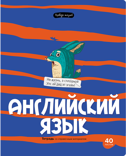 Тетрадь BG Правда жизни Английский язык, 40 листов, Арт. ТП5ск40 12196