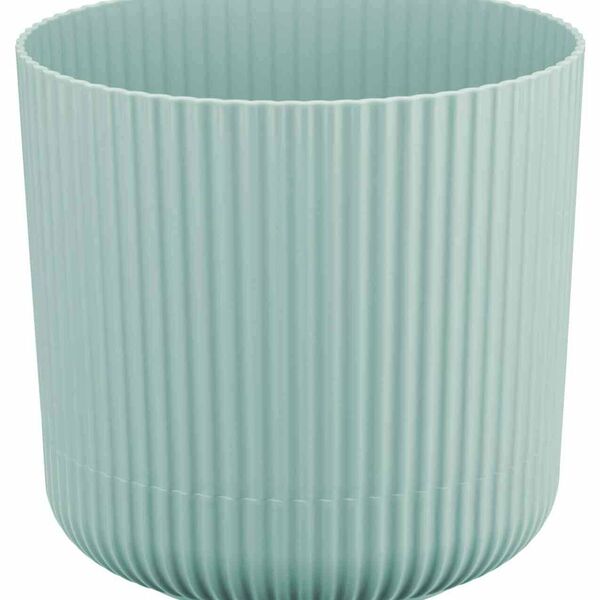Кашпо Idea Вельвет цвет: морская волна 160 мм, 2,5 л