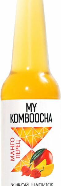Напиток My Komboocha Манго, Перец нефильтрованный непастеризованный 330мл
