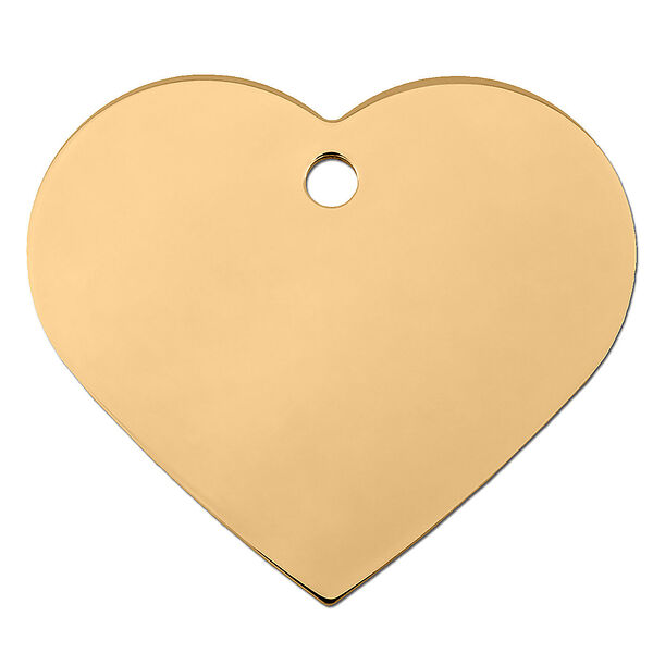 ЖЕТОН Сердце большое золотое
