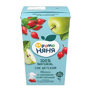 Сок ФрутоНяня яблоко, шиповник, 500 мл