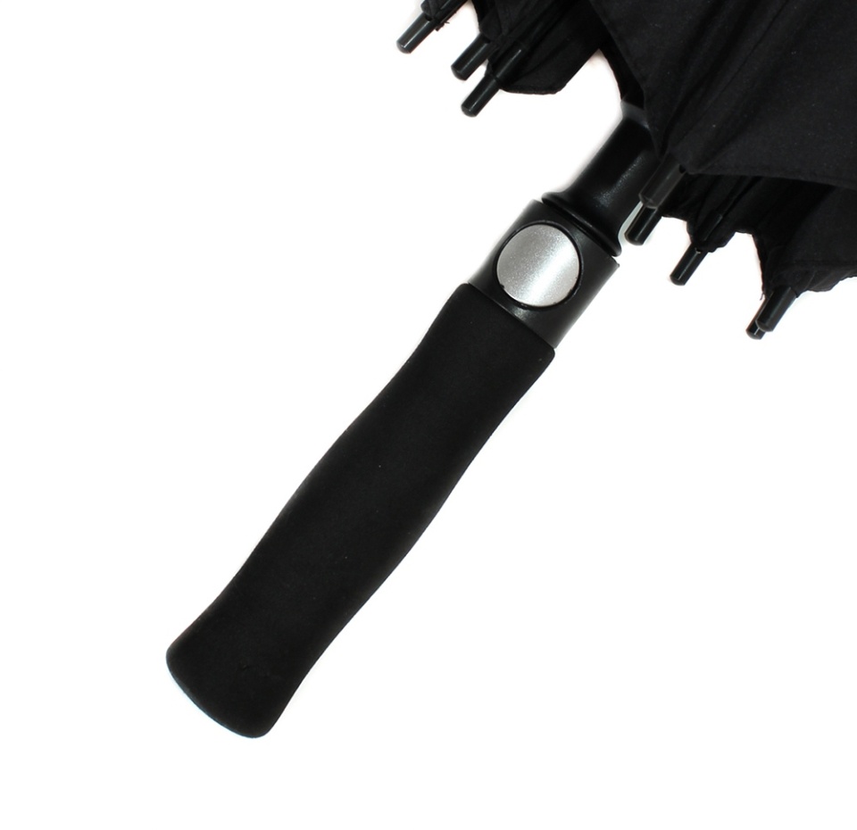 

Зонт мужской Flioraj антишторм п/авт. трость, черный, Китай