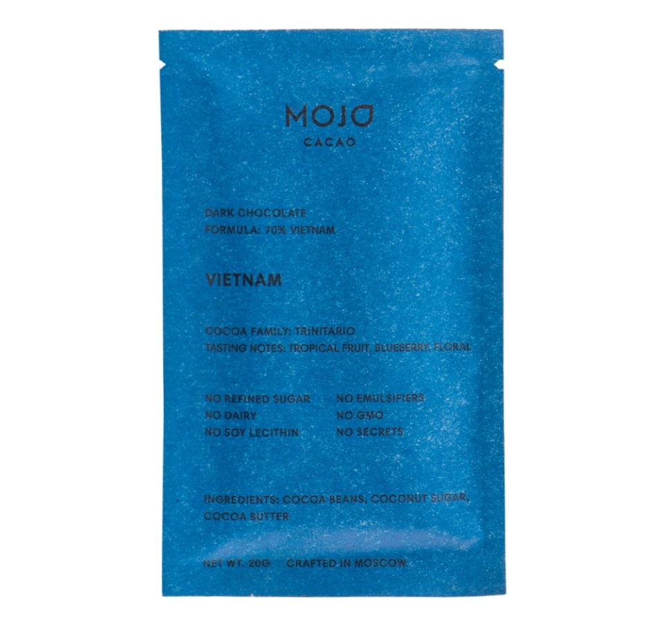 

Шоколад горький Mojo Cacao Vietnam 70 % какао, 20 г