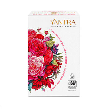 Чай черный Yantra Blossom Цветущая душа с клубникой, цейлонский, листовой