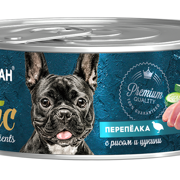 Корм для собак Зоогурман Holistic Перепёлка с рисом и цукини паштет