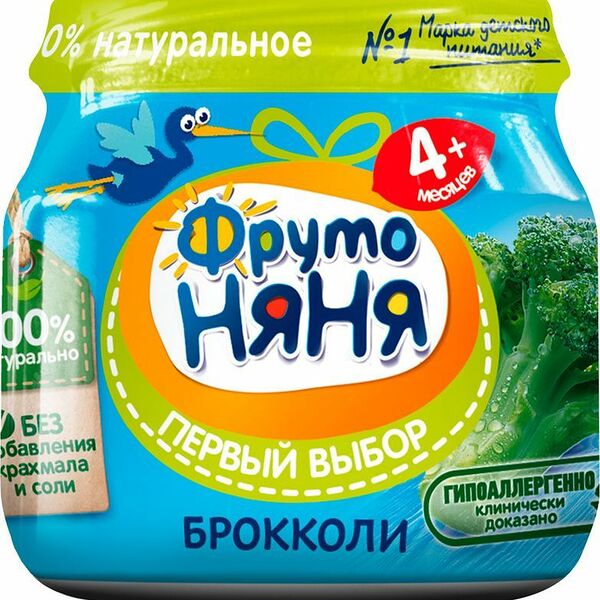 Пюре ФрутоНяня из брокколи с 4 мес. 80г