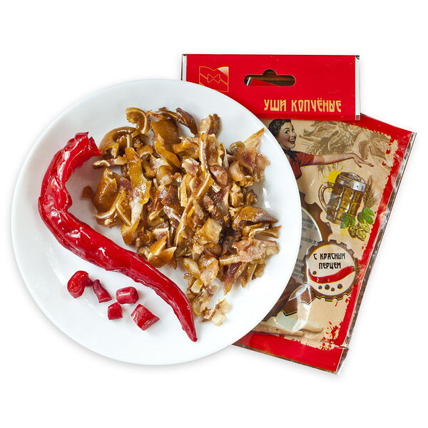 Продукт из субпродуктов мясной к/в Ракушка с красным перцем охл в/у 80г Шацкий Мастер