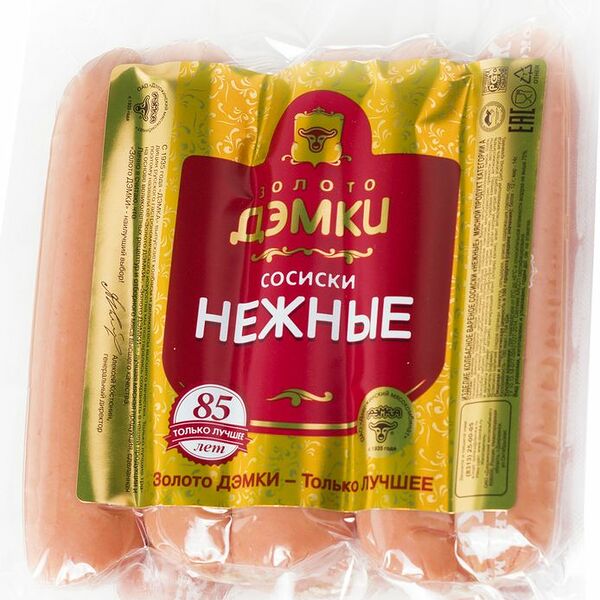 Сосиски Золото Дэмки Нежные 450 г