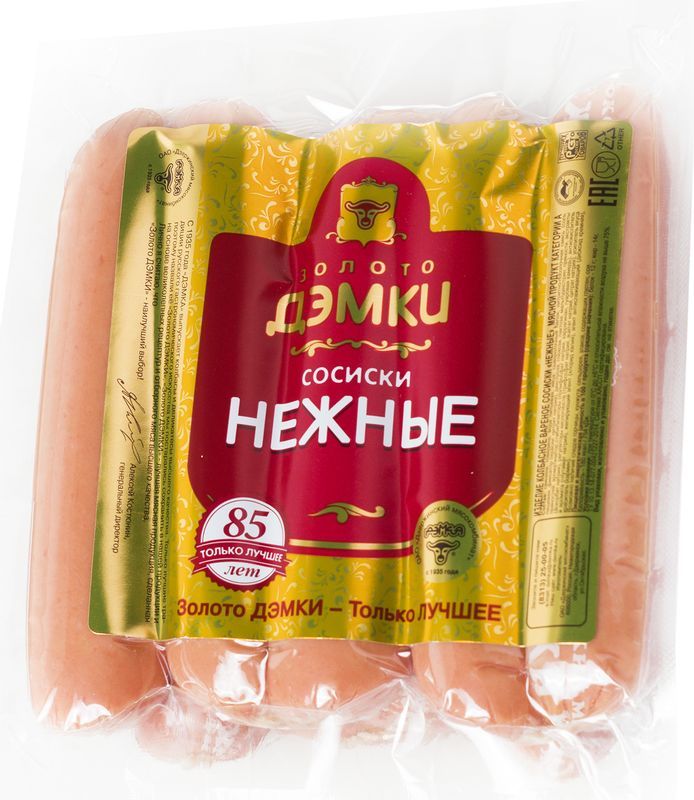 

Сосиски Золото Дэмки Нежные 450 г