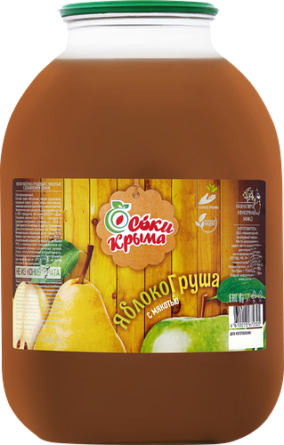 Нектар Соки Крыма Яблочно-грушевый с мякотью 3 л