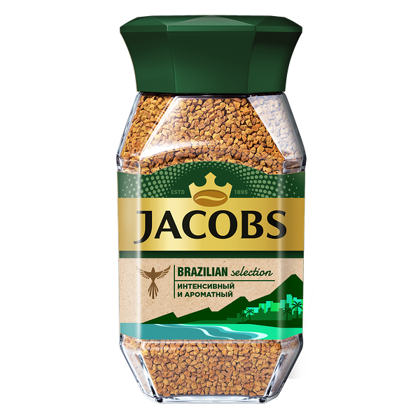 Кофе раствор Jacobs Brazilian Selection нат субл 180г