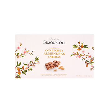 

Шоколад молочный Simon Coll 32% какао с миндалем 200г, Испания
