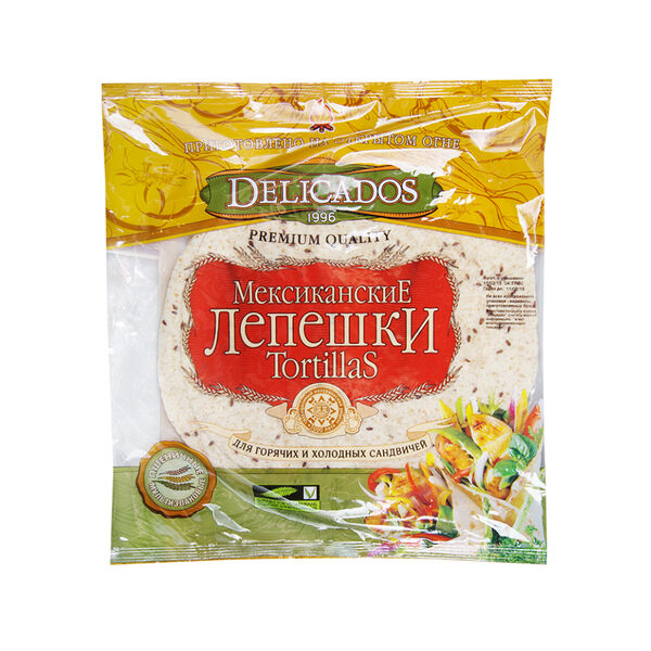 Лепешка Тортилья Delicados мультизлаковая