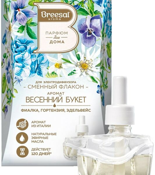 Сменный флакон для электрического диффузора Breesal Весенний букет
