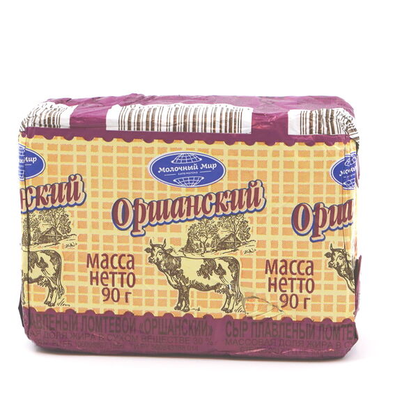 Сыр плавленый Оршанский жир 30% 90г Молочный мир