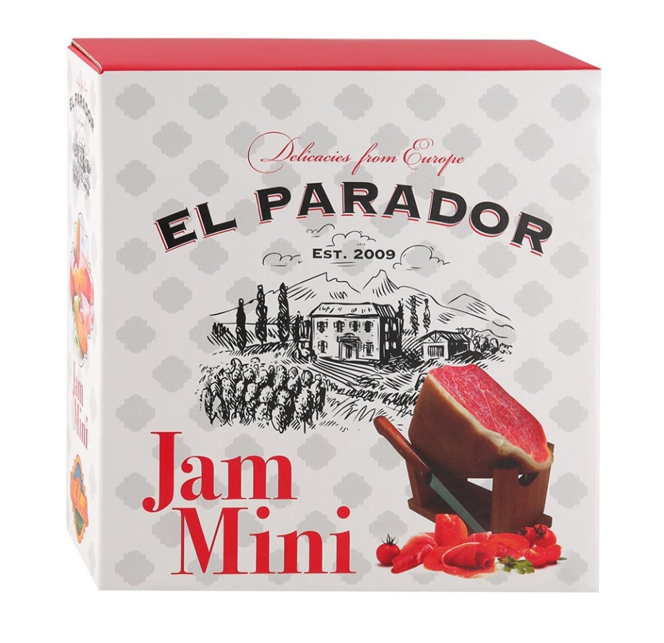 

Набор подарочный Premium: окорок сыровяленый прошутто и хамонера mini с ножом, San Marino Prosciutti, Сан-Марино