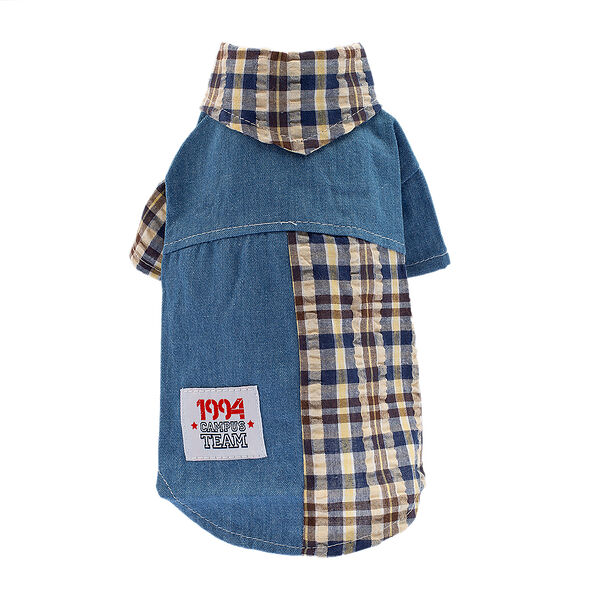 Рубашка для собак XL голубой (унисекс)