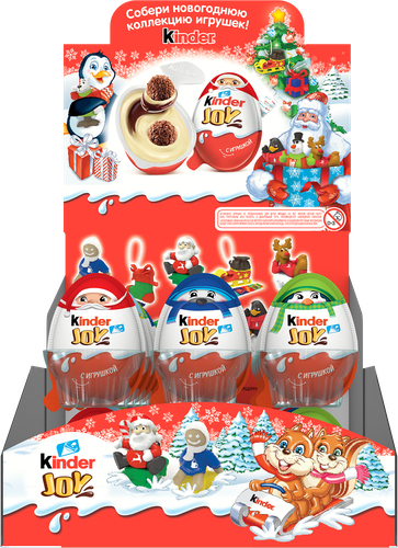 

Яицо шоколадное с сюрпризом внутри Kinder Joy в ассорт., 1 шт.