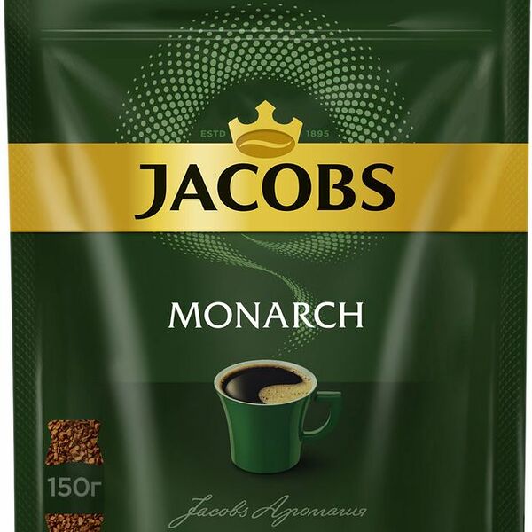 Кофе Jacobs Monarch натуральный растворимый сублимированный, 150г