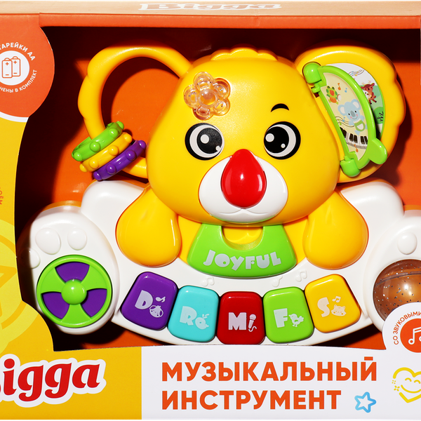 Игрушка BIGGA Музыкальный инструмент со световыми и звуковыми эффектами, Арт. HW503-6