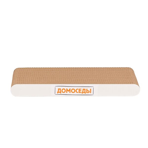 Когтеточка для кошек Домоседы Flat mini 50x24x5 см из гофрированного картона для кошек