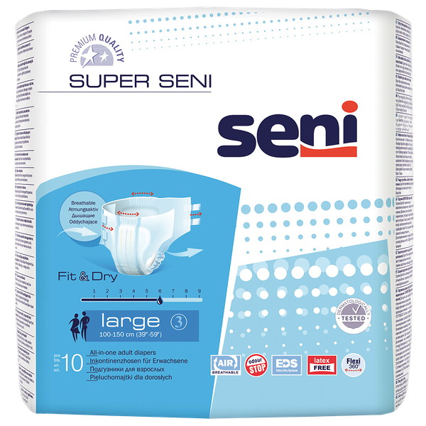 Seni Super Air Large Подгузники для взрослых 10 шт