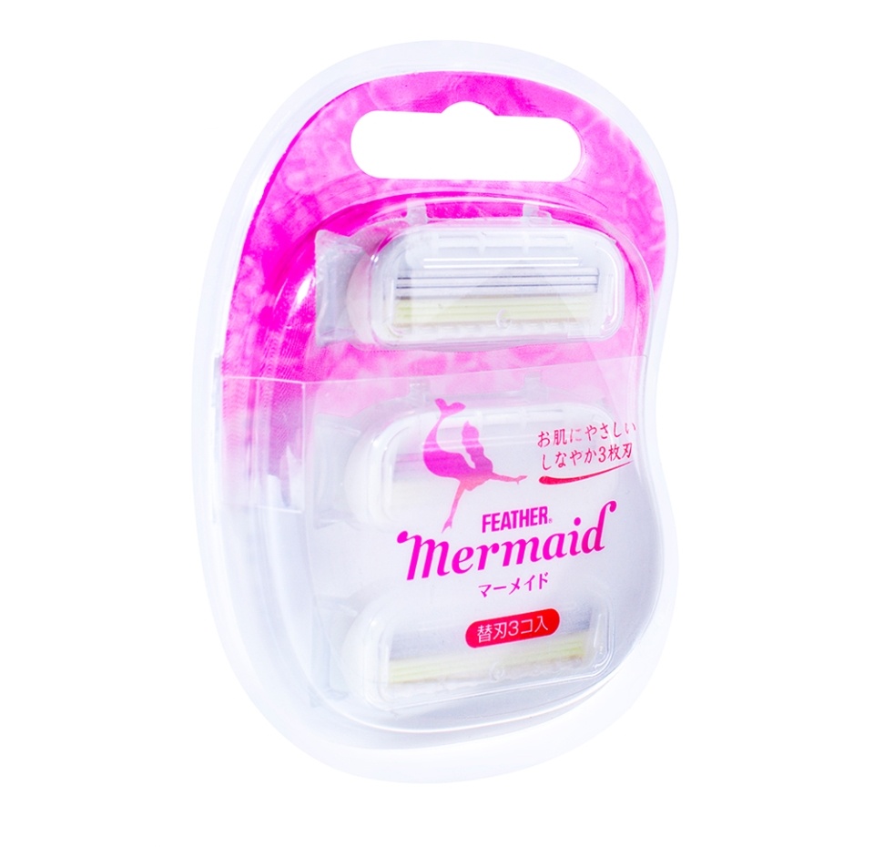 

Кассеты для станка Feather Mermaid Rose Pink с 3 запасными лезвиями