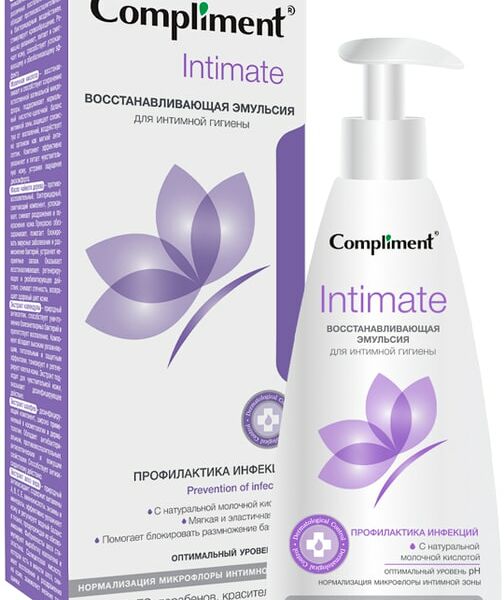 Эмульсия для интимной гигиены Compliment Intimate Восстанавливающая 250мл