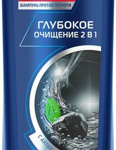 Шампунь мужской Clear Men Глубокое очищение 2 в 1, против перхоти