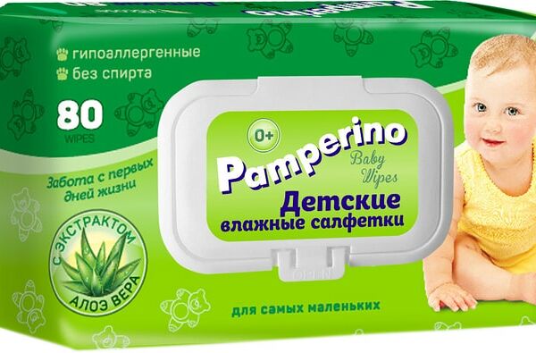 Салфетки влажные Pamperino детские 80шт
