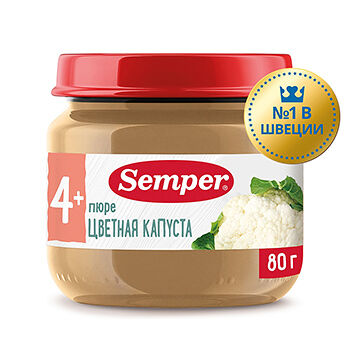 Пюре Semper Цветная капуста с 4 месяцев