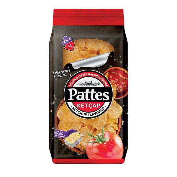Чипсы картофельные Pattes со вкусом кетчупа