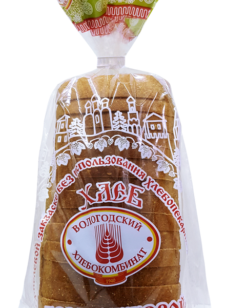 Хлеб ХК ВОЛОГОДСКИЙ бездрожжевой, в нарезке