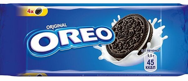 Печенье Oreo с какао и начинкой с ванильным вкусом