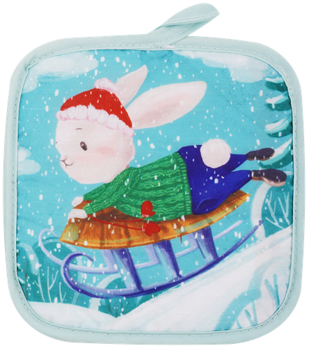 

Набор для кухни HOMECLUB Символ года 2023, прихватки 2шт и салфетка для сушки посуды, Арт. 310338