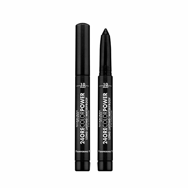 Тени-карандаш стойкие Deborah Milano 24 Ore Color Power Eyeshadow т.10 Матовый черный 