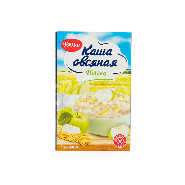 Каша б/п Увелка 200гр Овсяная с Яблоком карт/уп