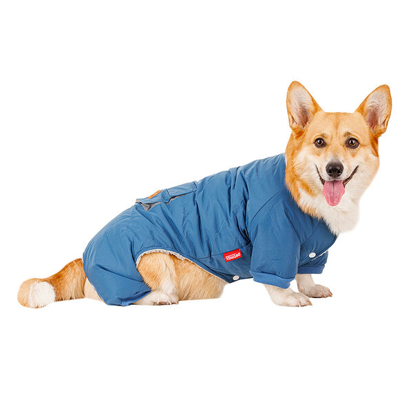 Комбинезон с карманом для собак 3XL синий (унисекс)