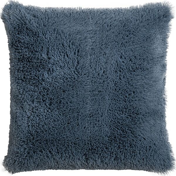 Подушка из искусственного меха Серо-голубой 40*40см