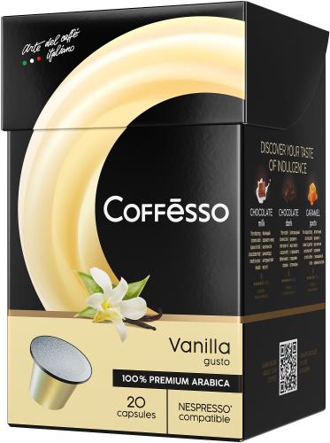 

Кофе молотый в капсулах Coffesso Vanilla со вкусом и ароматом ванили 20 шт