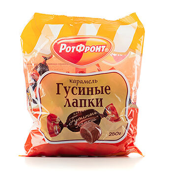 Конфеты Красный Октябрь Гусиные лапки, начинка мягкая карамель, 250г