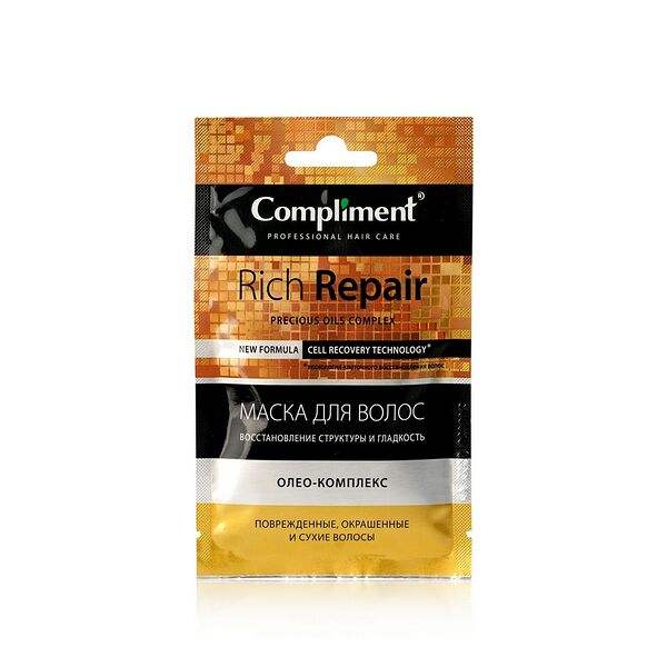Маска для волос восстановление и гладкость Compliment Rich Repair
